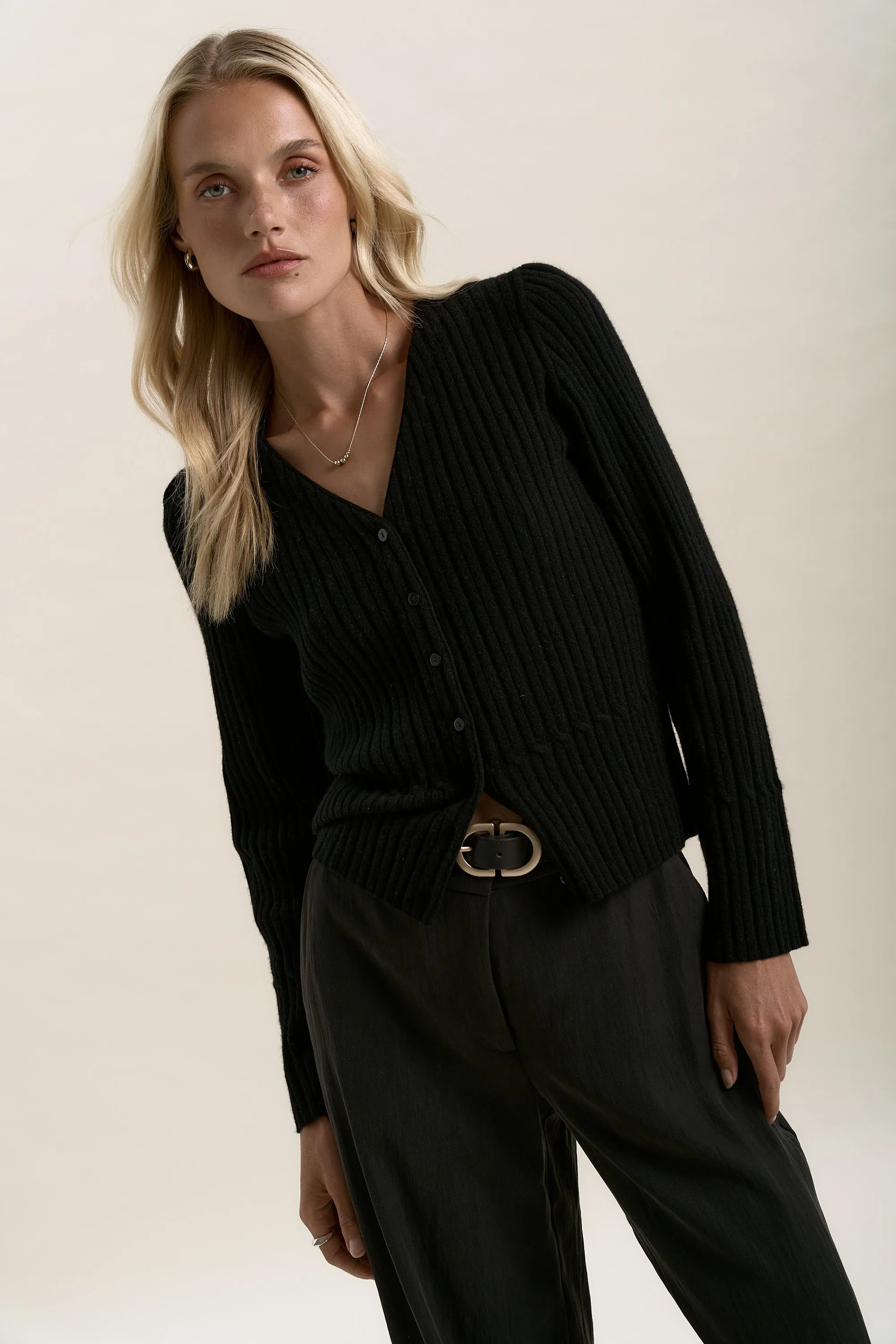 Elementary Cashmere Blend Cardigan