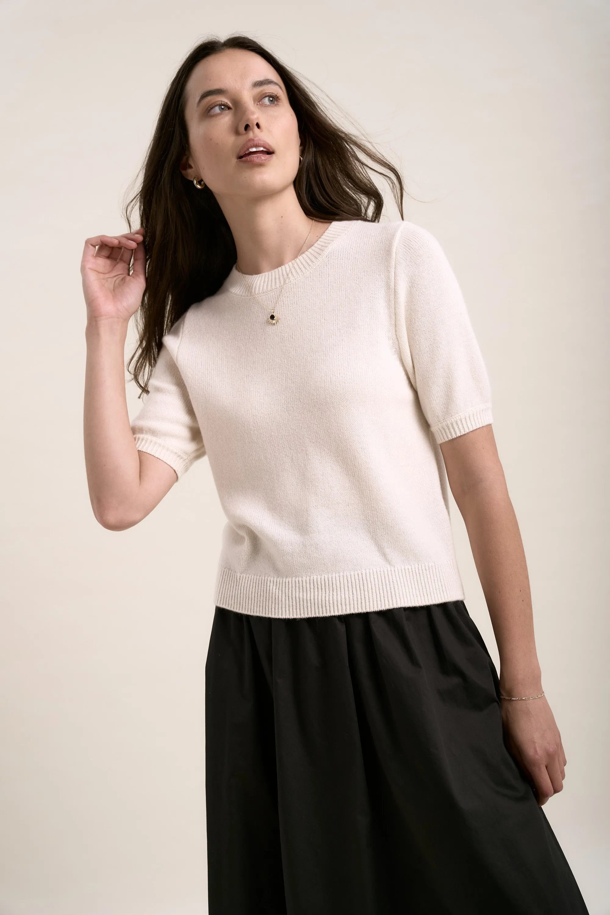 Elementary Cashmere Blend Tee Shirt