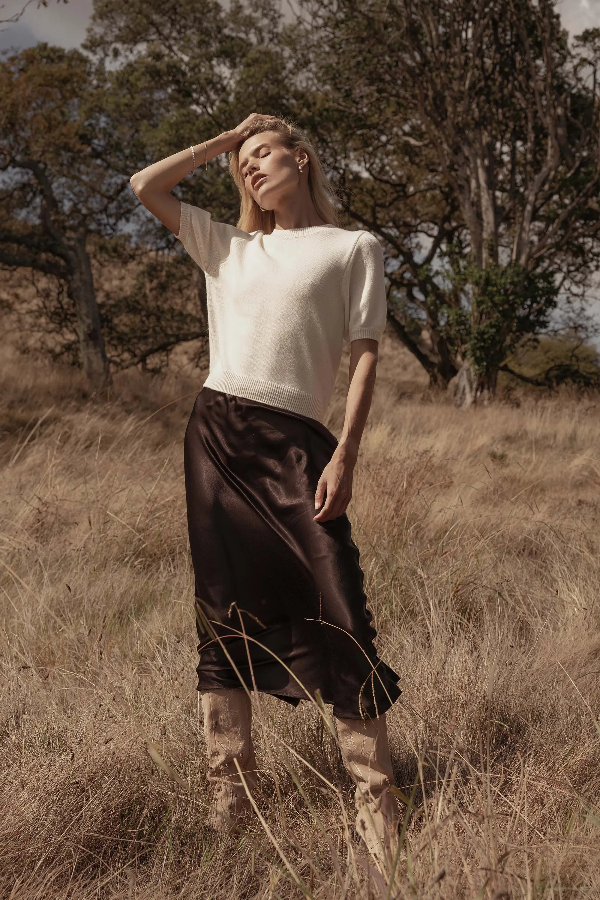 Elementary Cashmere Blend Tee Shirt