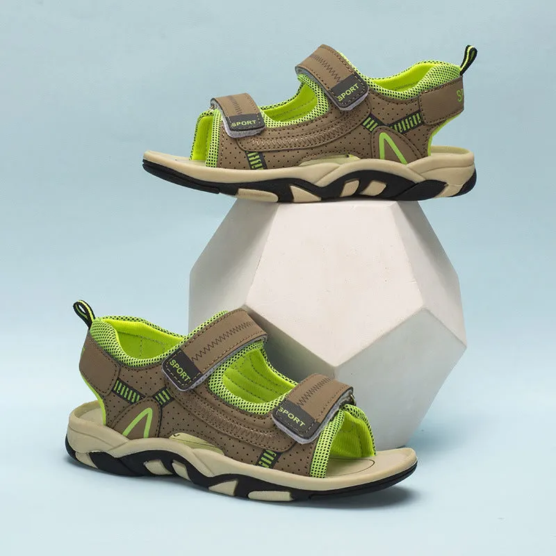 Elementary School Children Boys Sandals Sneakers Velcro