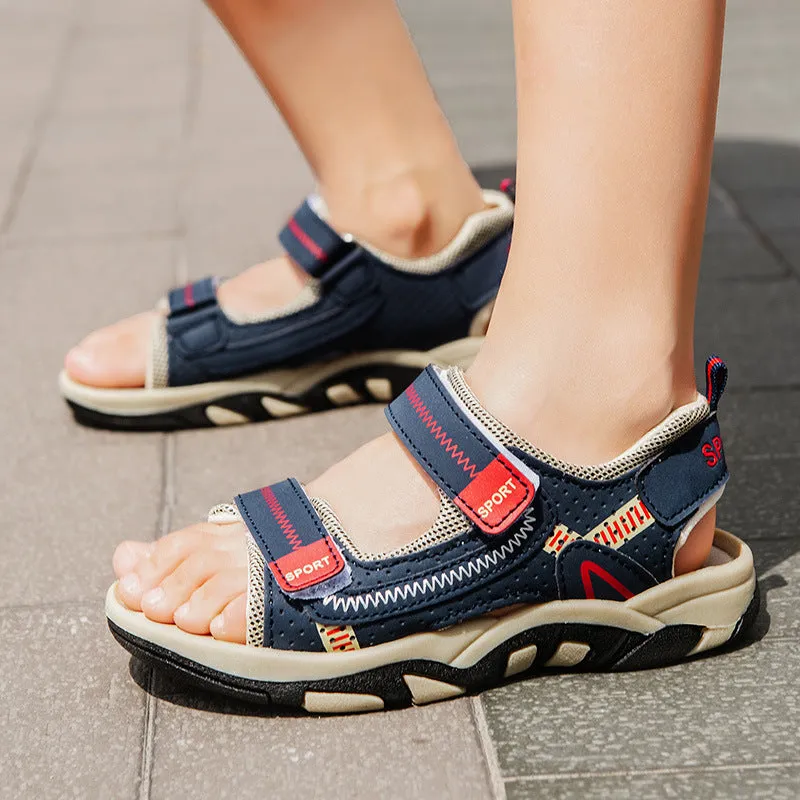 Elementary School Children Boys Sandals Sneakers Velcro