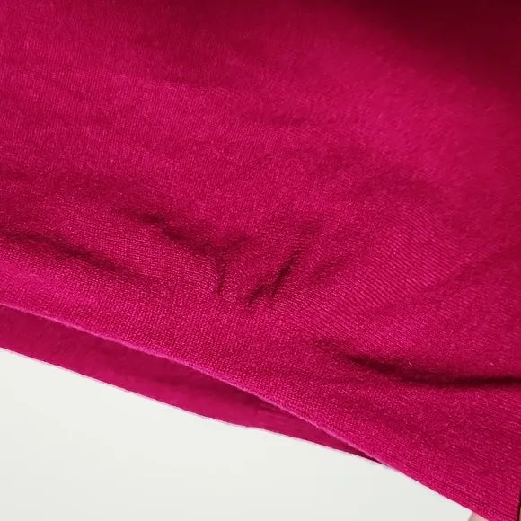 Elie Tahari Fushia 100 Cashmere V Neck Sweater Longline Quiet Luxury Large