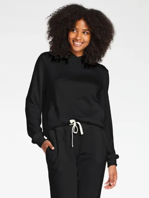 Emery Fleece Hoodie in EcoSoft Black