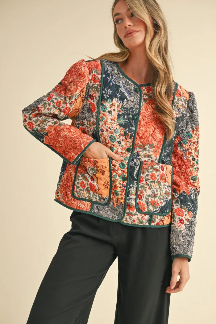 ENCHANTED GARDEN QUILTED JACKET
