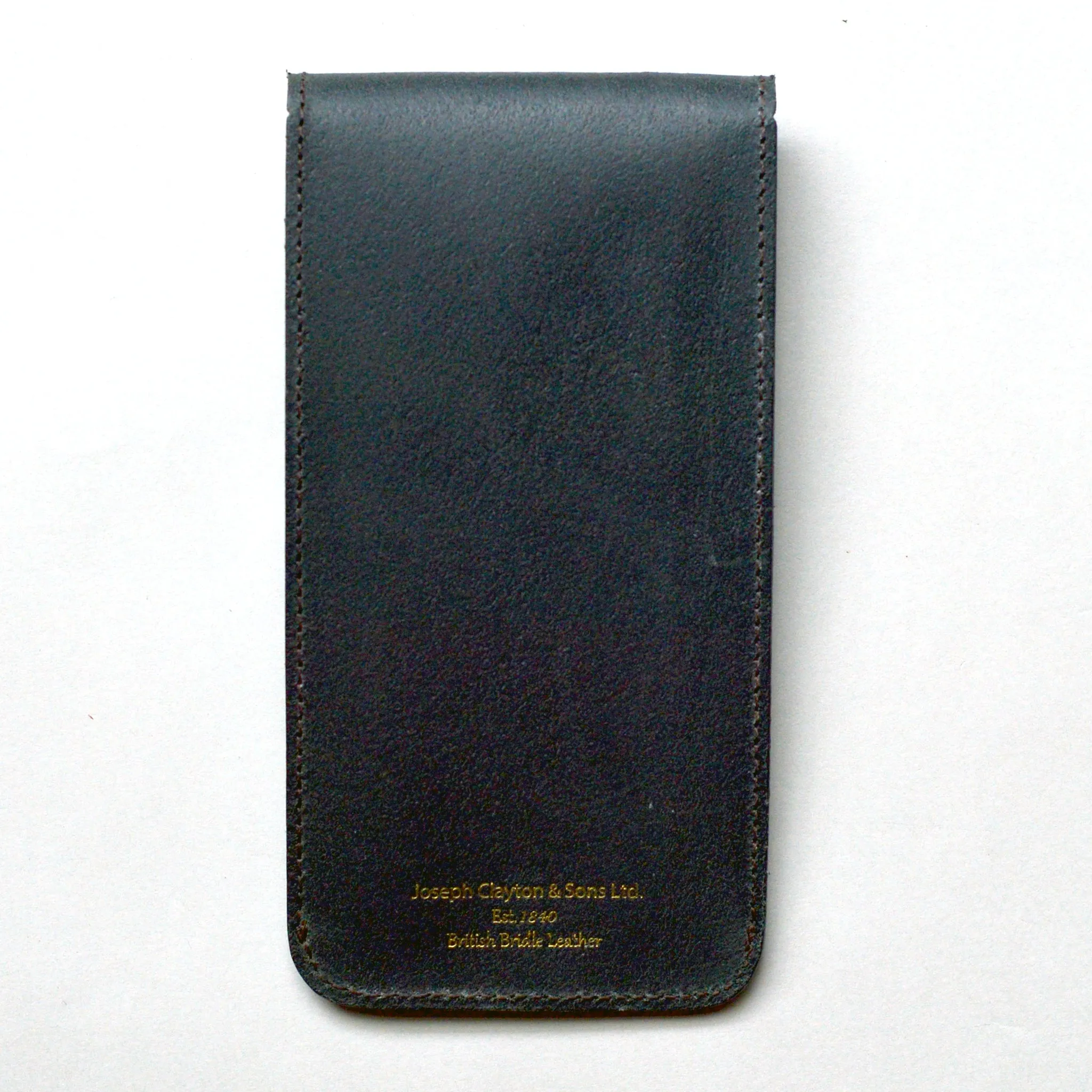 ENGLAND BRIDLE LEATHER SINGLE WATCH POUCH - BLACK