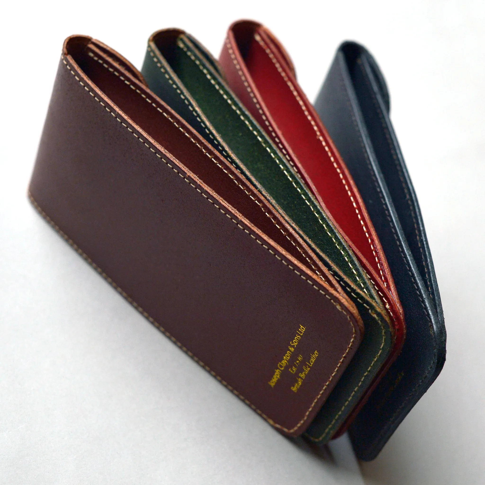 ENGLAND BRIDLE LEATHER SINGLE WATCH POUCH - ROYAL RED