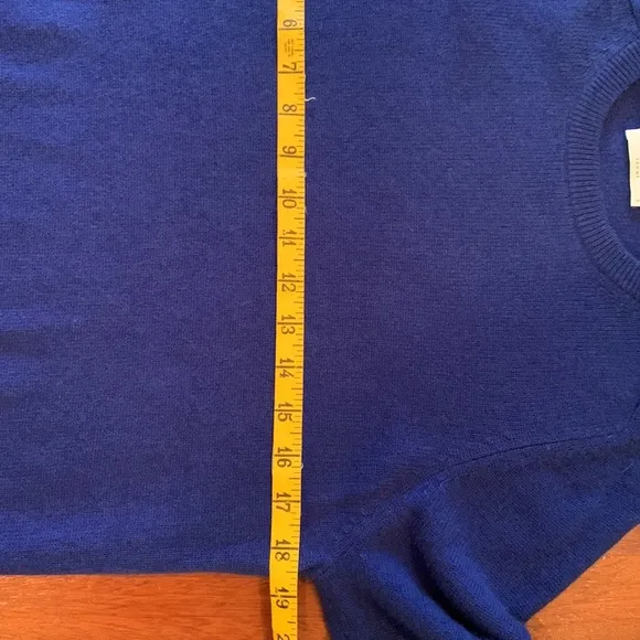 EQUIPMENT Sloane Blue Cashmere Sweater Crewneck Premium Quiet Luxury Small