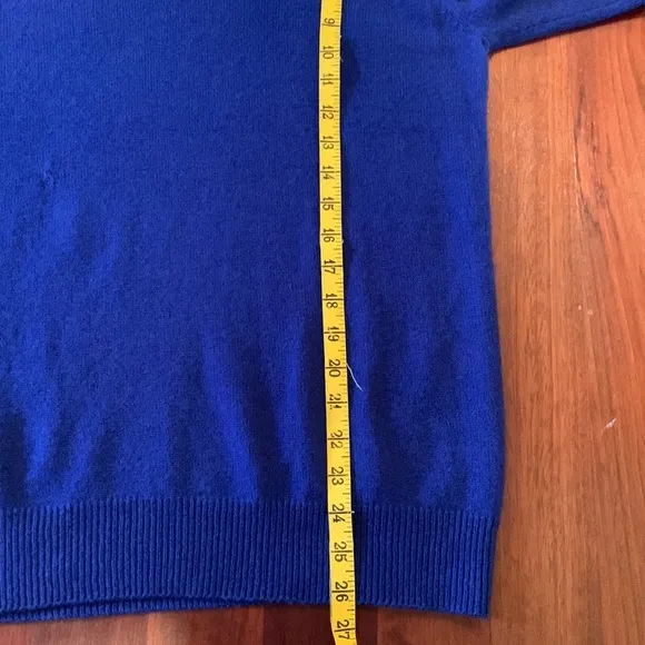 EQUIPMENT Sloane Blue Cashmere Sweater Crewneck Premium Quiet Luxury Small