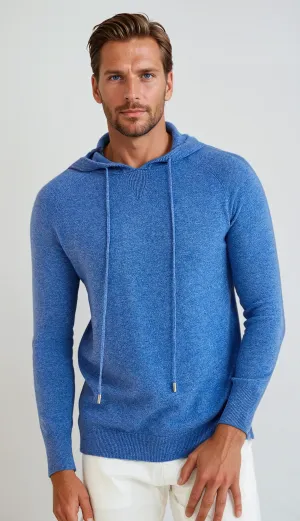 Essential Cashmere Hoodie - Light Blue