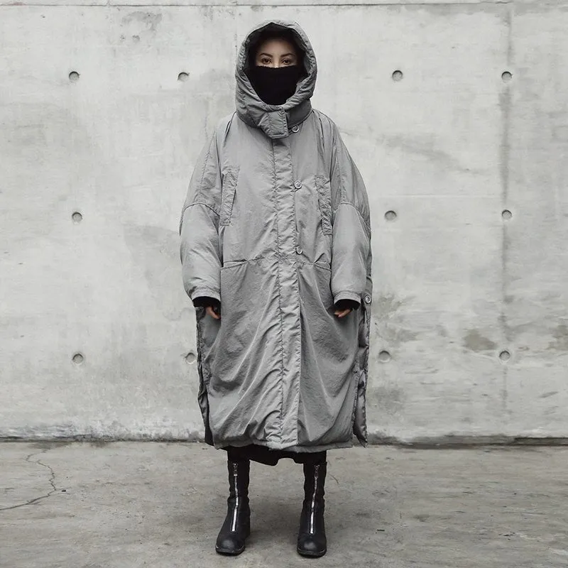 Evanne Gray Hooded Coat