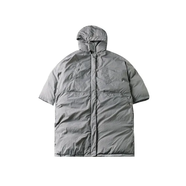 Evanne Gray Hooded Coat