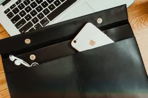 EXINOZ Genuine Leather Laptop Case for MacBook Pro, Air