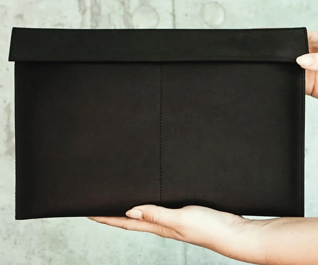 EXINOZ Genuine Leather Laptop Case for MacBook Pro, Air