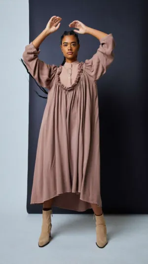 Fanny dress in burro pink