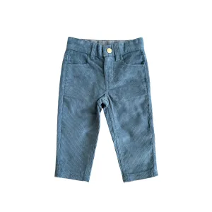 Faux Denim Corduroy Pants