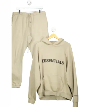 Fear Of God Green Fleece Hoodie   Fleece Essential Sweatpant UK L