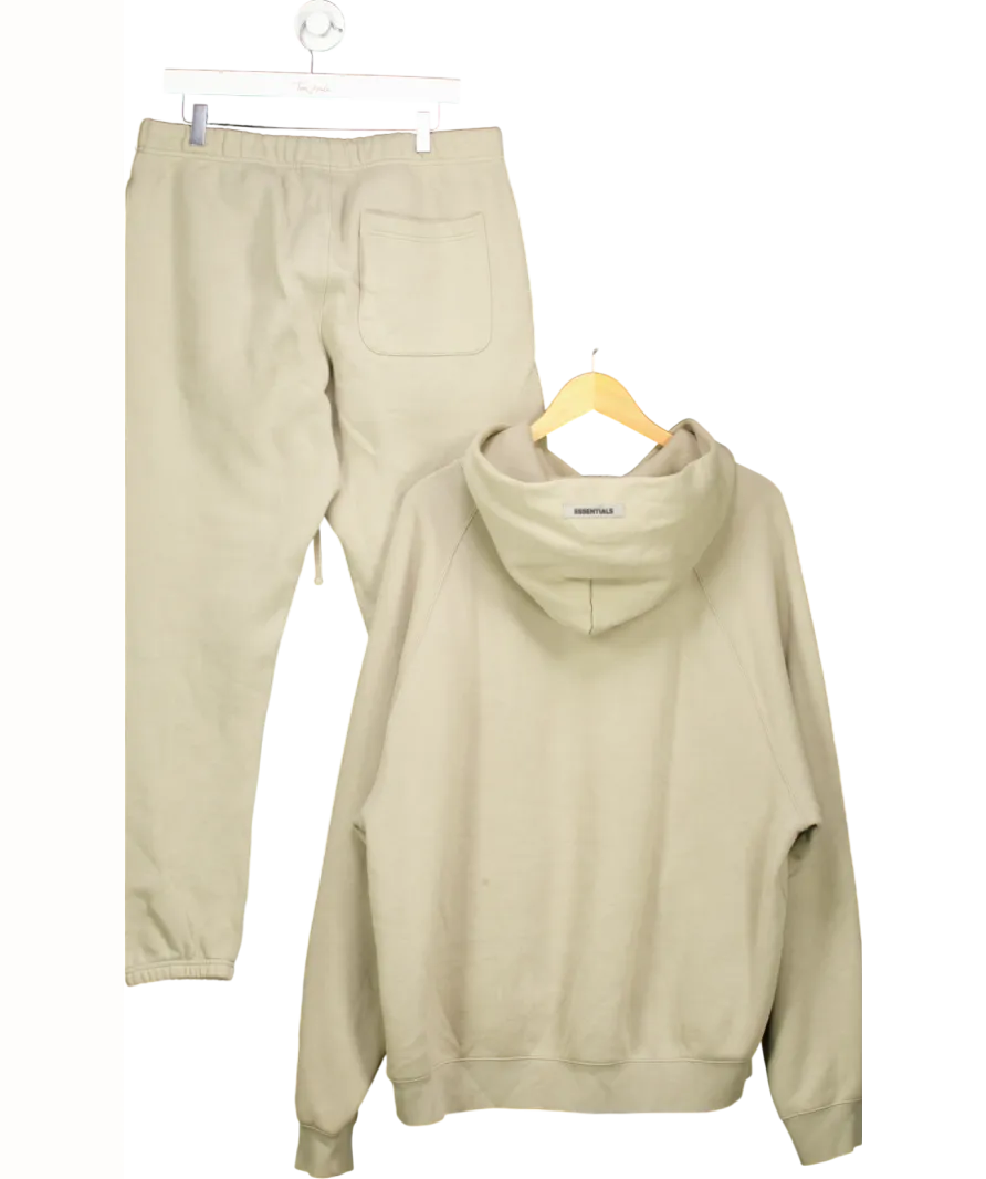 Fear Of God Green Fleece Hoodie   Fleece Essential Sweatpant UK L