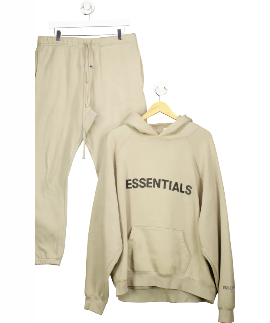 Fear Of God Green Fleece Hoodie   Fleece Essential Sweatpant UK L