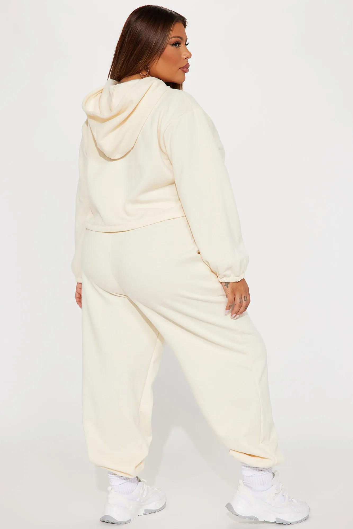 Find Out Fleece Jogger Set - Cream