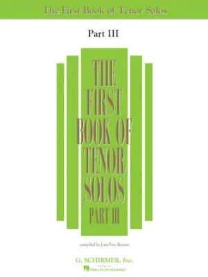 First Book of Tenor Solos - Part III (Book Only)