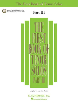 First Book of Tenor Solos - Part III (Book/Online Audio)