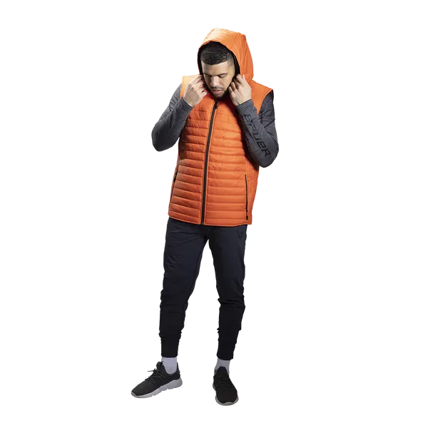 Fleece Hooded Puffer Vest Men's