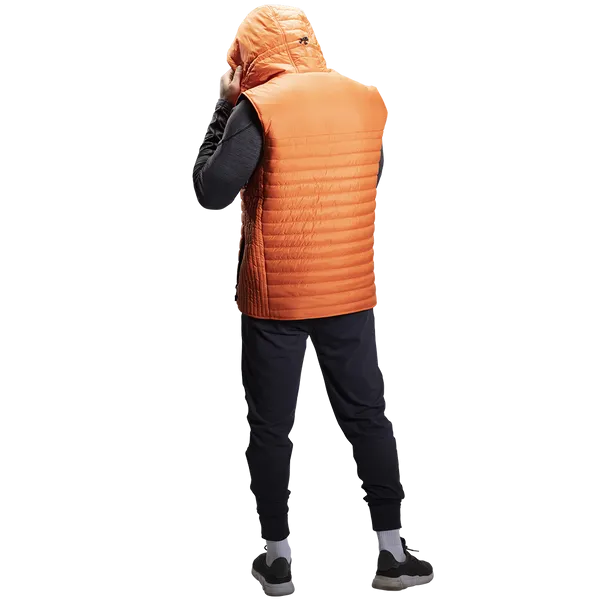 Fleece Hooded Puffer Vest Men's