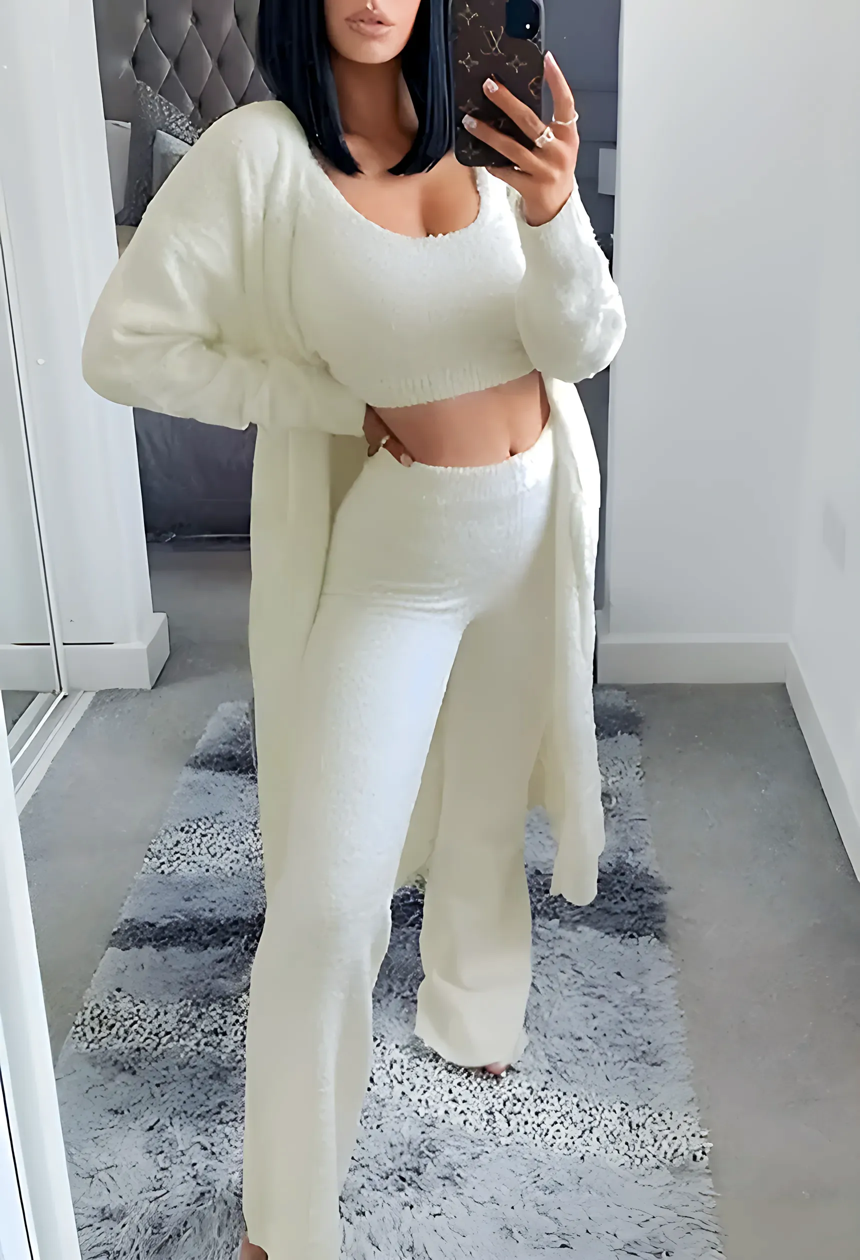 Fleece Loungewear 3-Piece Set