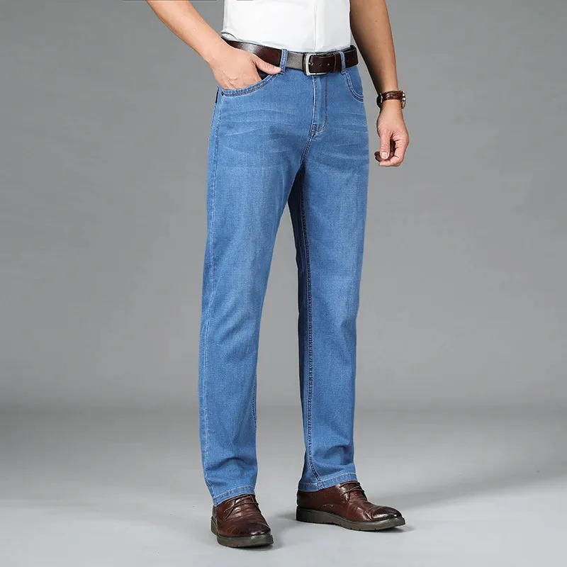 FlexFit Herren Classic Office Business Jeans mit Stretch-Baumwolle