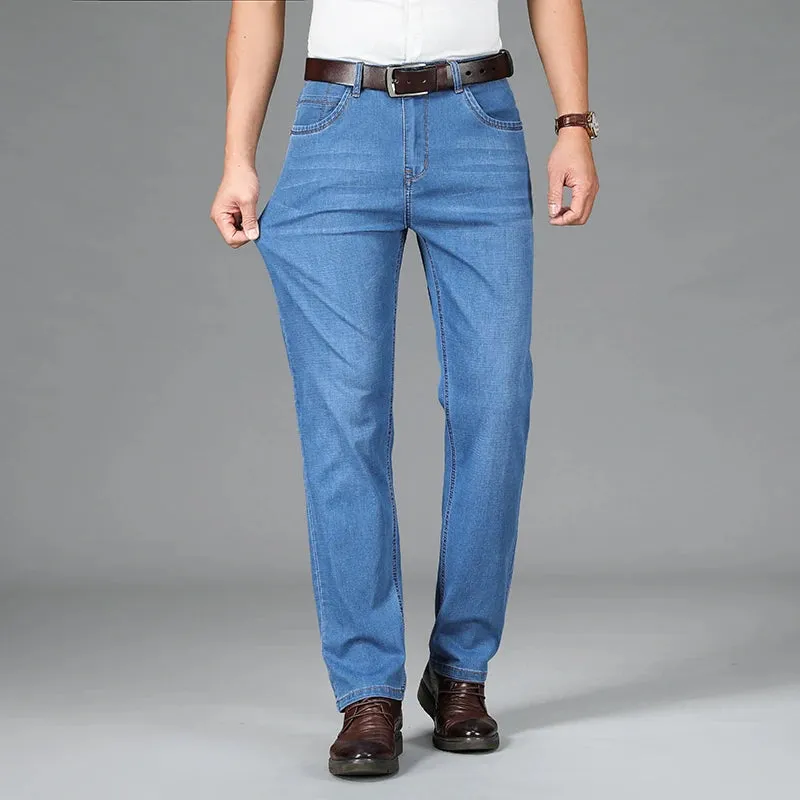 FlexFit Herren Classic Office Business Jeans mit Stretch-Baumwolle