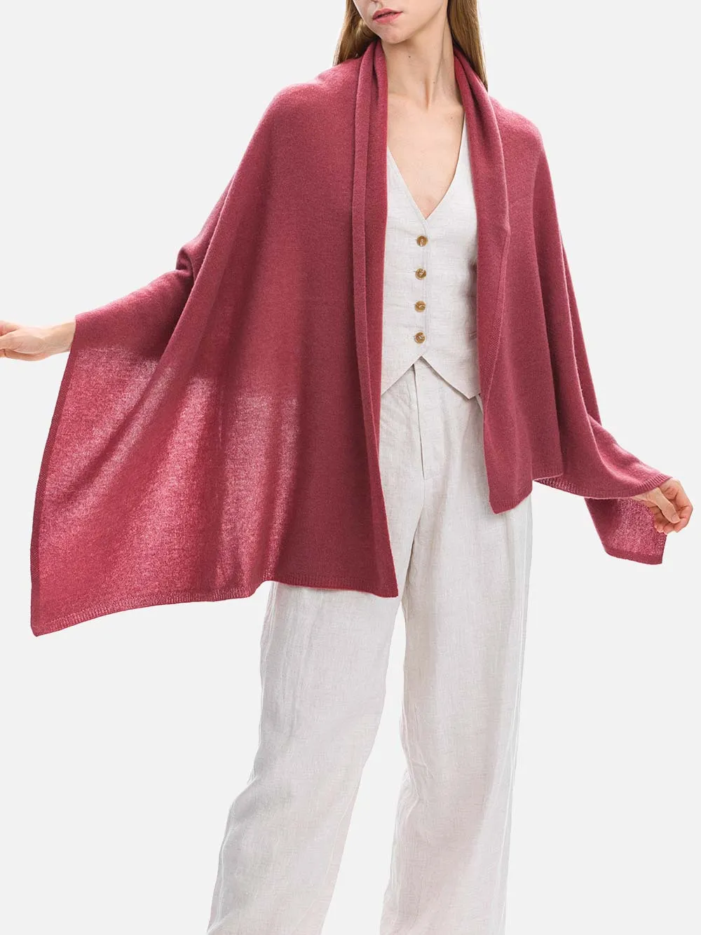 FlexKnit Berry Cashmere Wrap