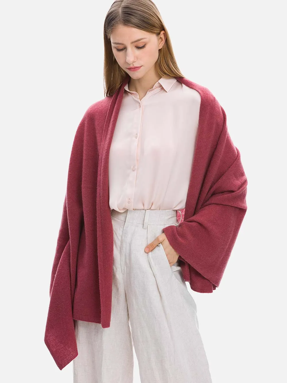 FlexKnit Berry Cashmere Wrap