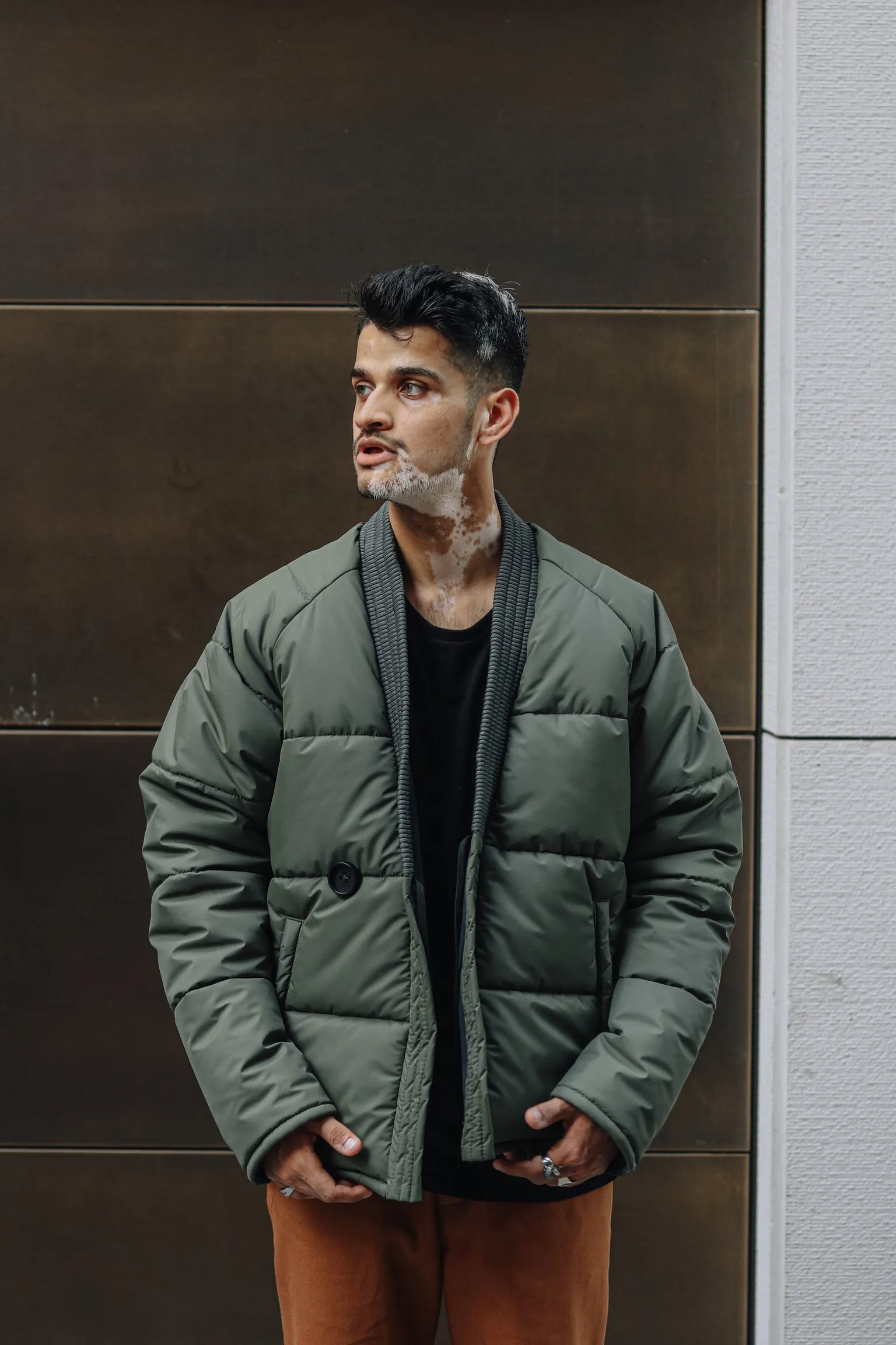 forest green kimono puffer 2.0