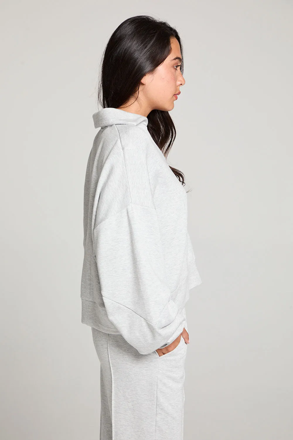 Fort Worth Pillow Fleece Heather Grey Pullover