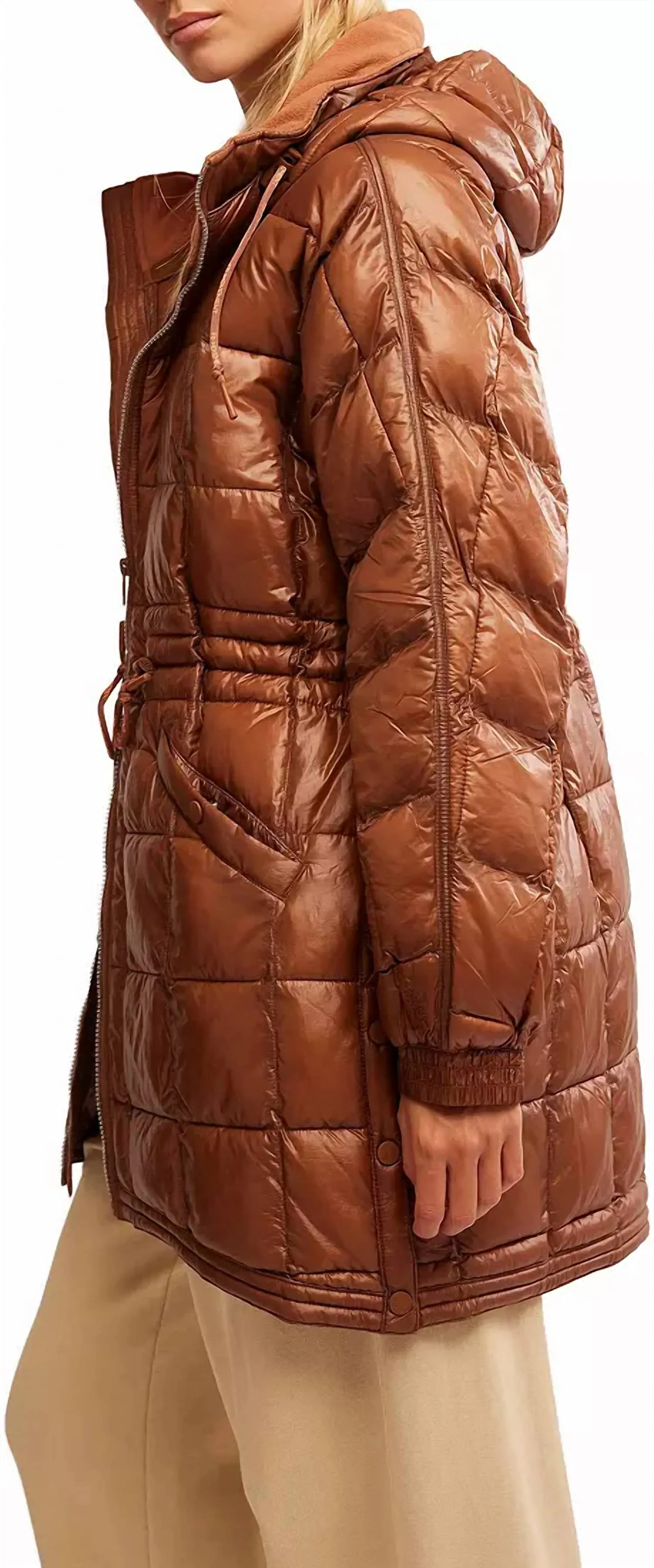 Free People - Patricia Packable Poncho Puffer Jacket