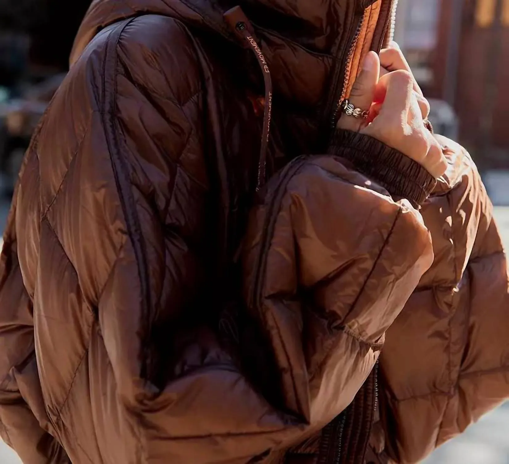 Free People - Patricia Packable Poncho Puffer Jacket