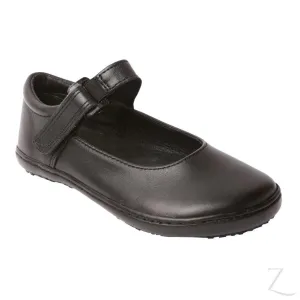 Froggies Velcro Girls School Shoes - Black