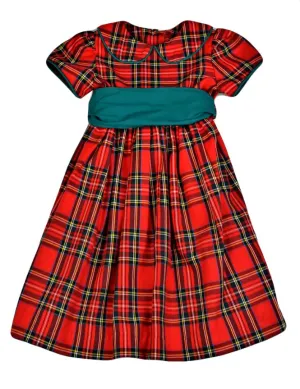 Funtasia Too Holiday Plaid Dress with Sash