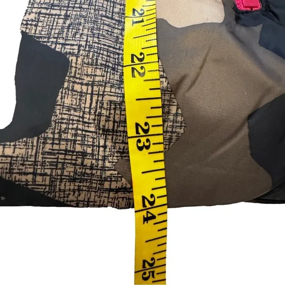 G by Giuliana Camo Puffer Jacket with Detachable Hood Size XXS Brown Pink NEW