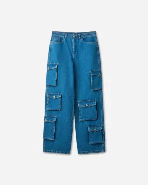 Gad Pants - Medium Denim Blue