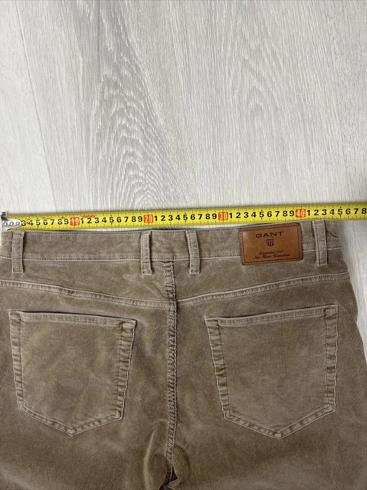 Gant Mens Corduroy Straight Regular Fit Trousers Pants Size 36 / 34 'TYLER'