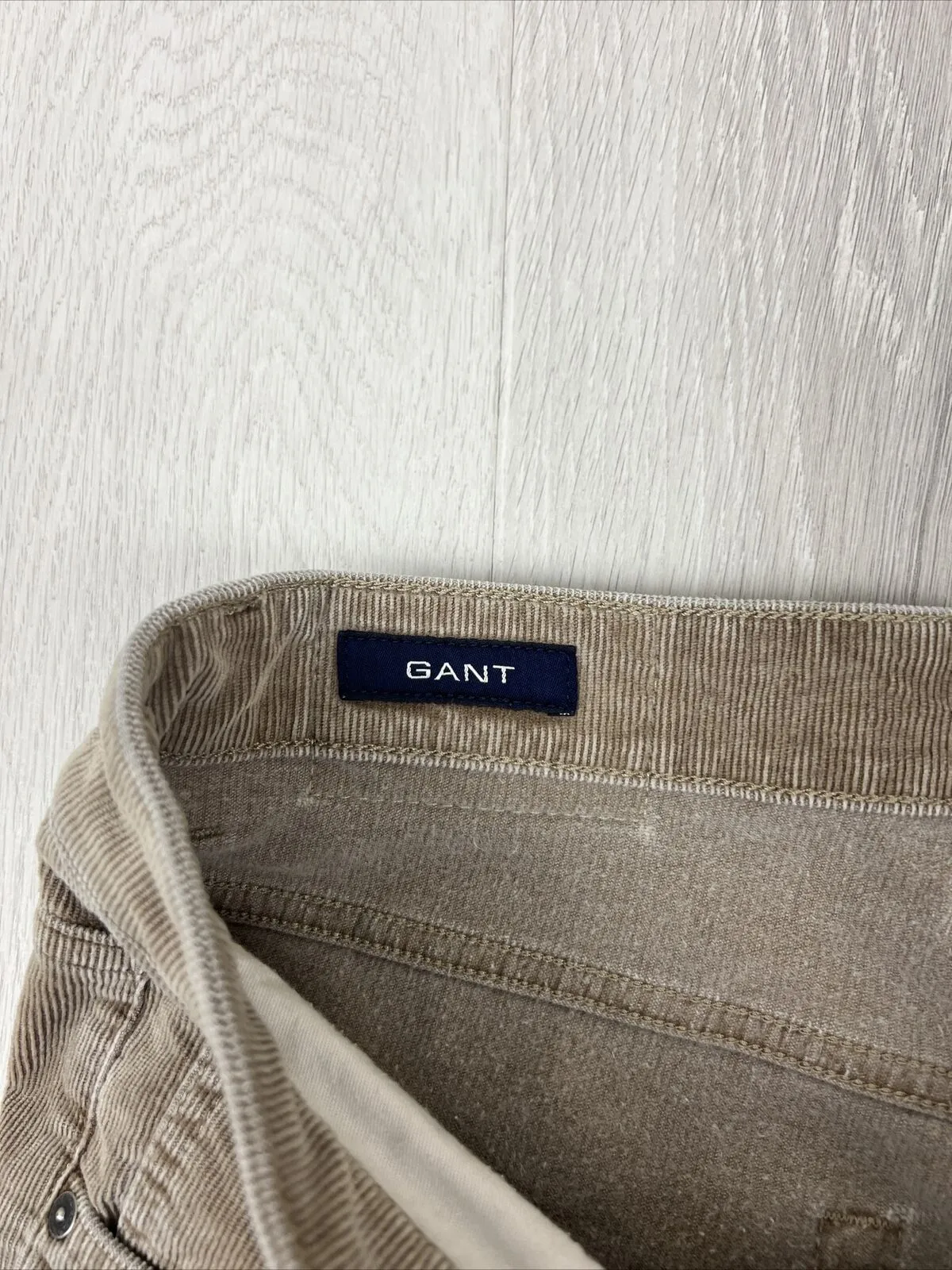 Gant Mens Corduroy Straight Regular Fit Trousers Pants Size 36 / 34 'TYLER'