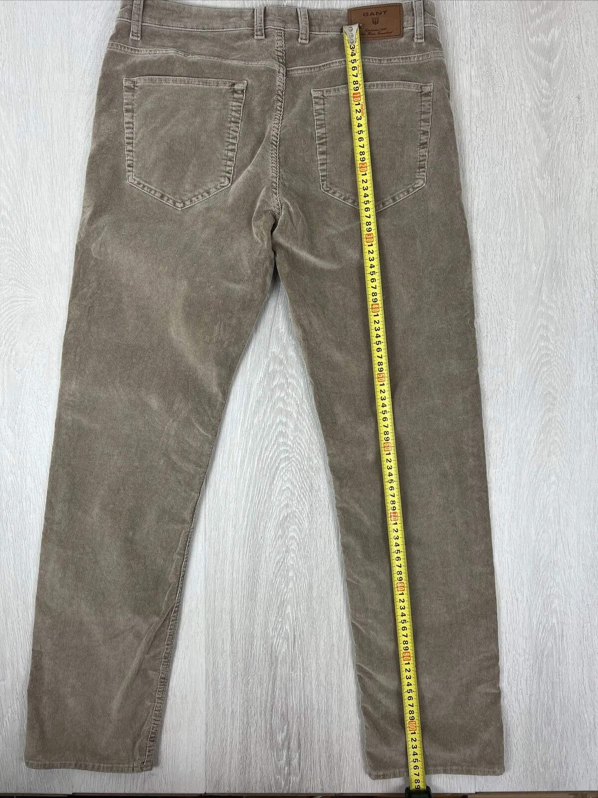Gant Mens Corduroy Straight Regular Fit Trousers Pants Size 36 / 34 'TYLER'