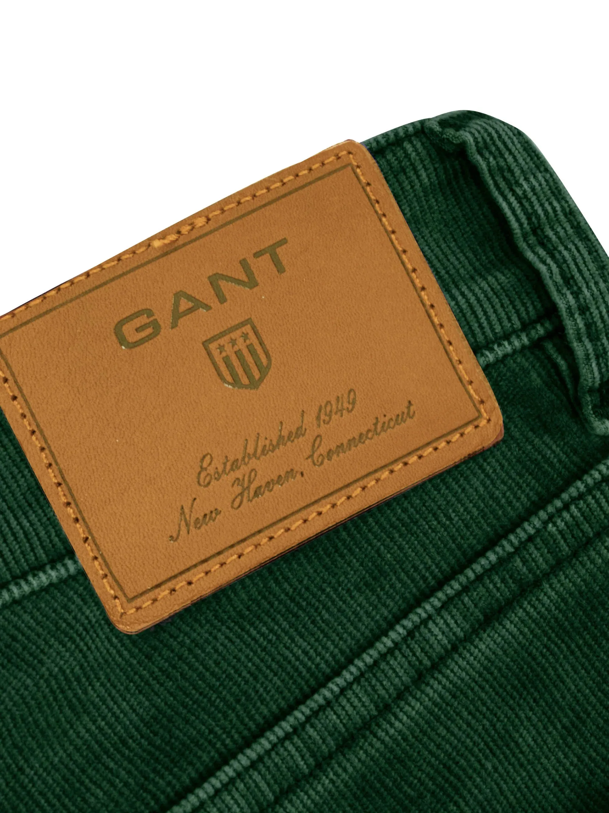 GANT Men's Green Chip Comfort Stone Corduroy Pants 1000808 Size 36/32