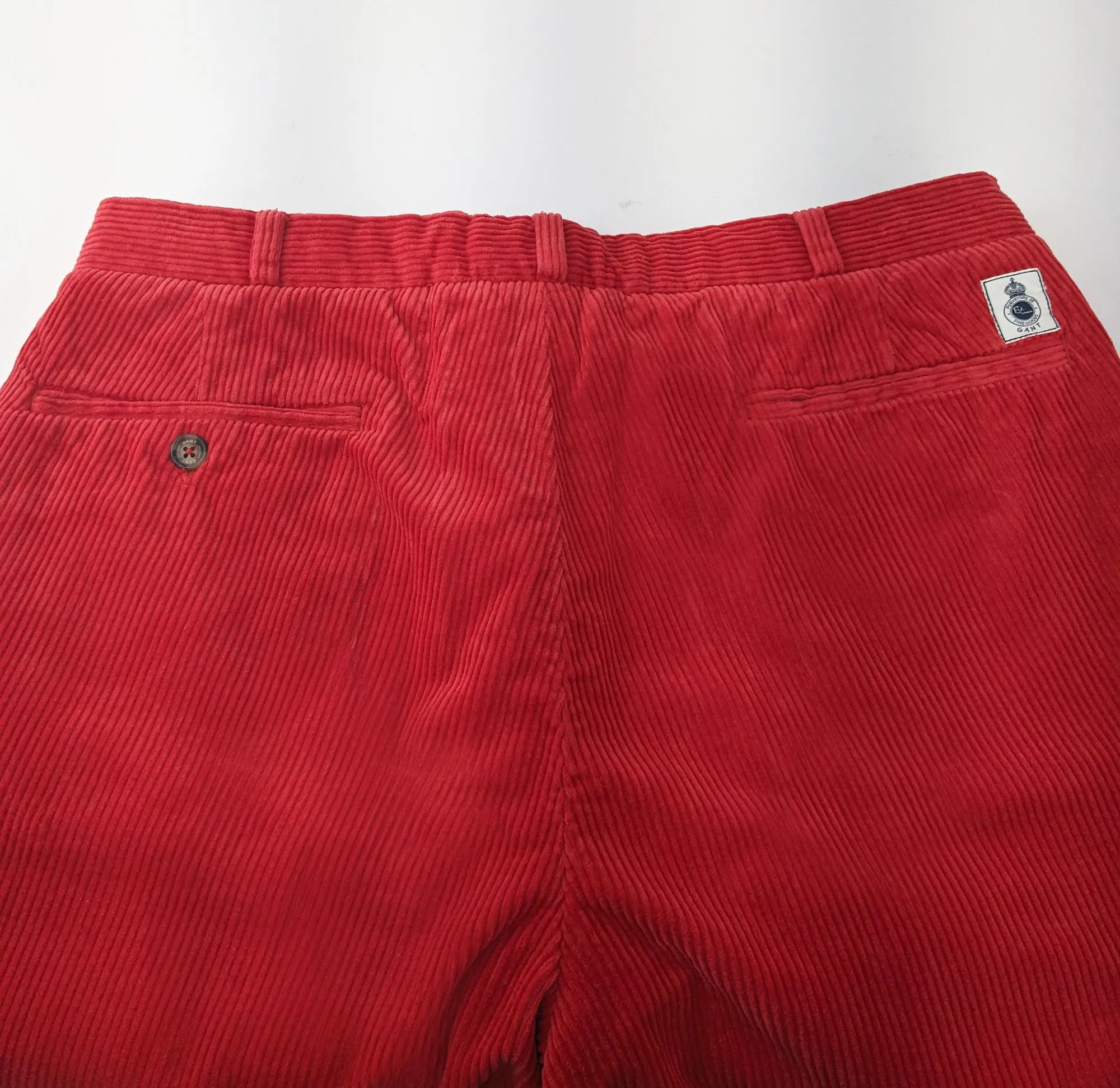 GANT Men's Smoothie Red Old Ivy Cord Pants 201103 Size 34 NWT