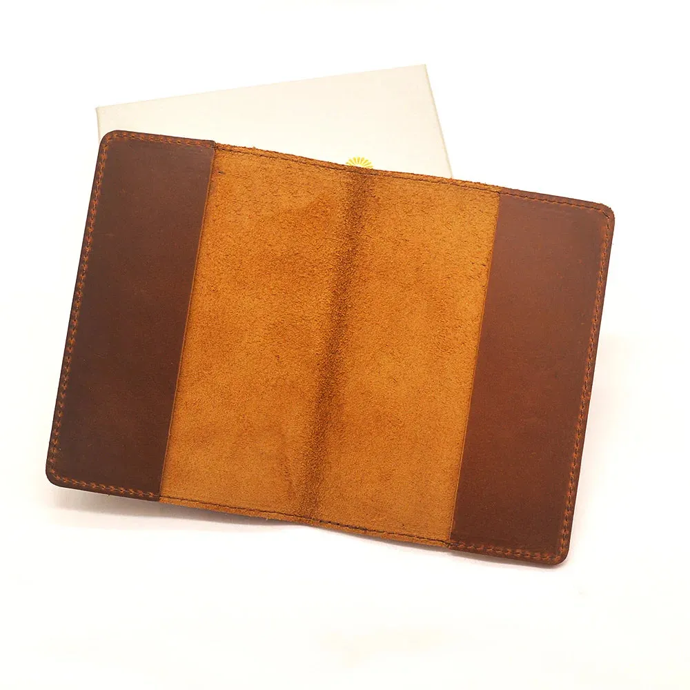 Genuine Leather Portuguese Passport Holder - Unisex Travel Wallet