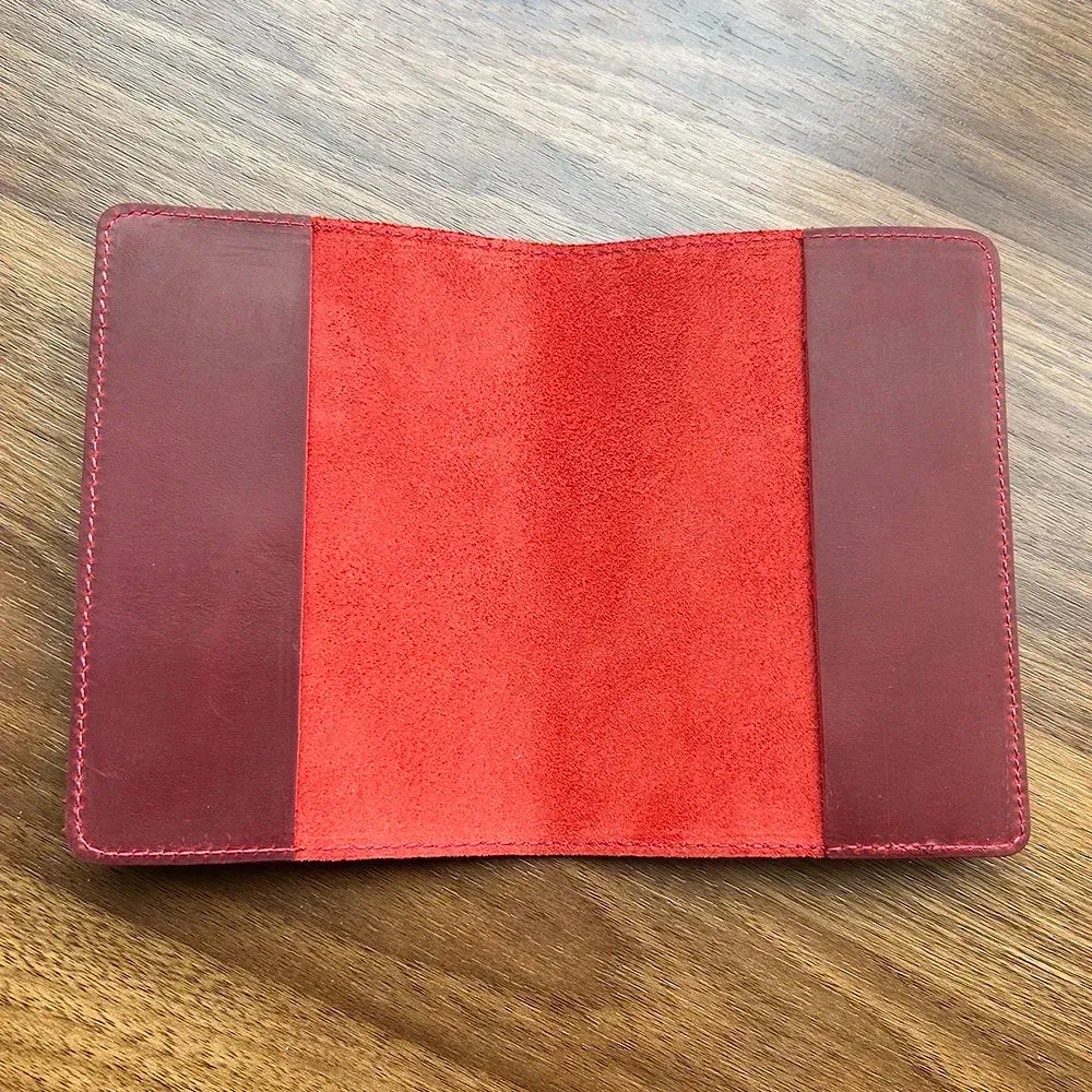 Genuine Leather Portuguese Passport Holder - Unisex Travel Wallet