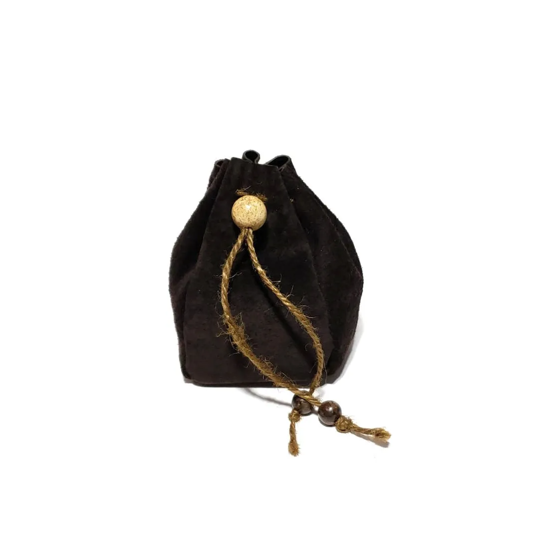 Genuine Suede Leather Pouches - Game Board Accessories