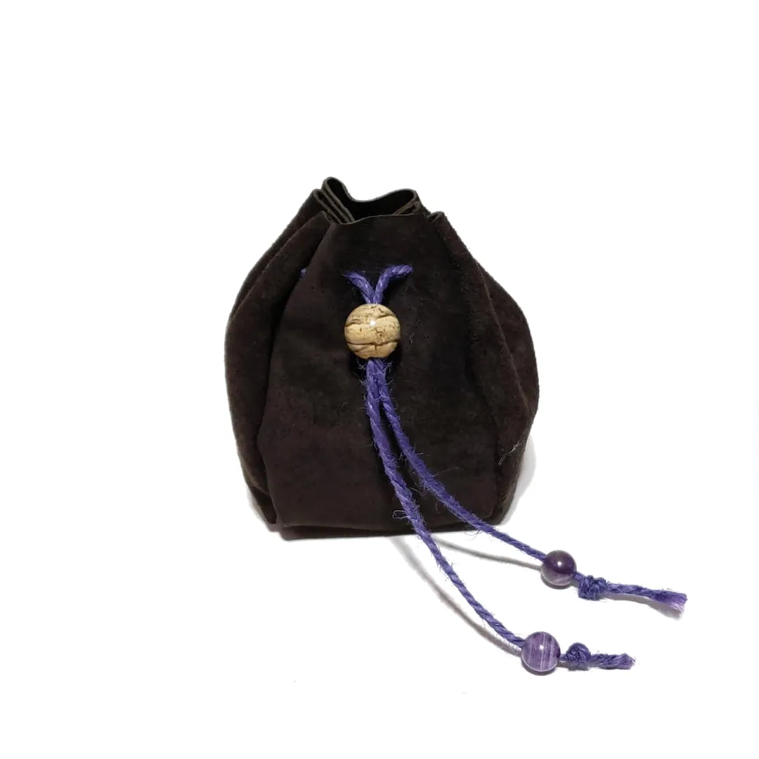 Genuine Suede Leather Pouches - Game Board Accessories