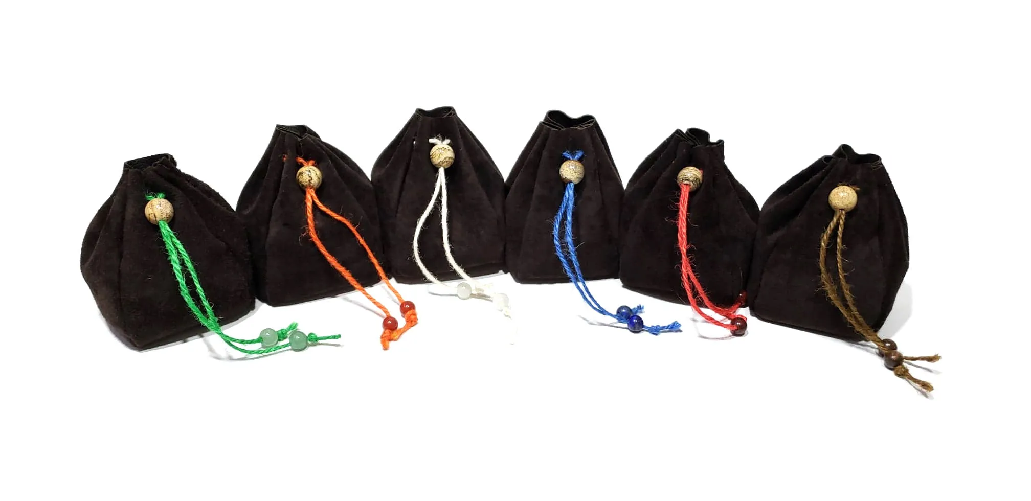 Genuine Suede Leather Pouches - Game Board Accessories